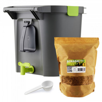 Bokashi Confort 14L, le compostage urbain avec des micro-organismes -  Lombricomposteur, vers de terre, lombriculture