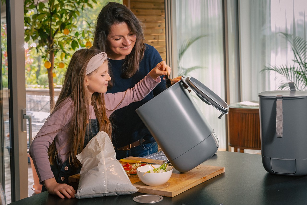 Composteur de cuisine sans odeurs Bokashi >